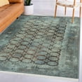 thumbnail image 5 of Ottomanson Machine Washable Cotton 5x7 Flatweave Area Rug for Living Room, 5' x 7', Rust Brown Bokhara, 5 of 8