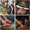 thumbnail image 6 of Dragon Butcher Knife, Heavey Duty Cleaver Knife for Meat Bone Cutting, 8 inch Cool Big Viking Camping Chopper Cutter with Sheath, 6 of 6