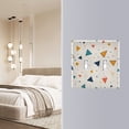 thumbnail image 4 of Yayeee Toggle Light Switch Wall Plate 2-Gang 4.56"x4.48" Decorative Outlet Cover, Beige Simple Shapes, 4 of 7