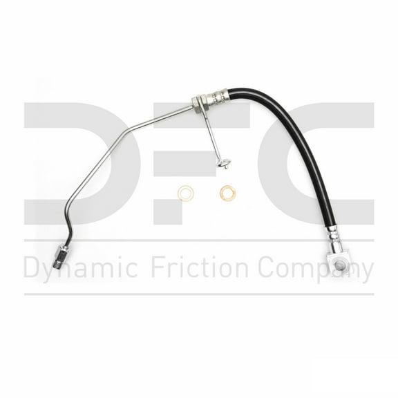 Rear Lower Left Dynamic Friction Company Brake Line Hose 350-40305 For 2000-2002 Dodge Ram 3500, 2001-2002 Dodge Ram 2500