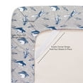 thumbnail image 3 of Kids Classic Printed Microfiber Sheet Sets, Ultra Soft Fitted Sheets with Straps - Spaceships, Twin XL Size, 3 of 5