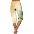 thumbnail image 4 of Mlzmgr Pantalons Raccourcis pour Femmes Teinture sur Nœuds Bas Resserré Mode Capris Imprimés Pantalons de Sport Tendance avec Poches, 4 of 6