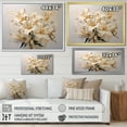 thumbnail image 4 of Designart "Serenade Of Dreamy Lilies IV" Lilies Floater Framed Wall Art Living Room, 4 of 5