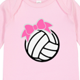 thumbnail image 4 of Inktastic Volleyball with Pink Bow Boys or Girls Long Sleeve Baby Bodysuit, 4 of 5