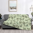 thumbnail image 2 of Fotbe Green Snake Manta de Franela con Estampado, Manta Ultrasuave para Cama, Sofá, Auto, Hipoalergénica y Antibolitas-60"x50", 2 of 6