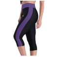 thumbnail image 6 of qolati Women's Knee-Length Leggings High Waisted Tummy Control Capris Biker Shorts Scrunch Butt Lifting Athletic Workout Yoga Shorts, 6 of 7