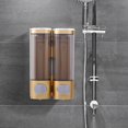 thumbnail image 1 of ¡Liquidación de contenedores! Dispensador de jabón de doble extremo, dispensador de jabón para ducha, dispensador de champú y acondicionador. Dos dispensadores de champú de pared sin taladro para, 1 of 6