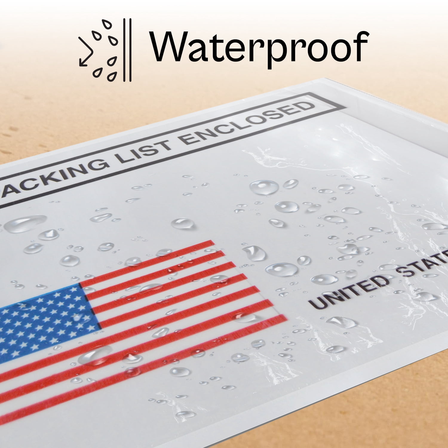 SSBM Packing List Enclosed Envelopes - Panel Face - 4.5" x 5.5" - 1000 Pieces for Packing and Shipping