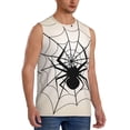 thumbnail image 2 of Kdxio Spiders On The Web 1 for Men's Muscle T-shirt,Sleeveless for Workout Running Athletic Gym Lounge Casual, 2 of 5