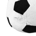 thumbnail image 6 of 7.87 x 7.87 in Black and White Plush Fabric & Pp Cotton Filler Decorative Pillow, 6 of 8
