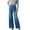 Light Blue, variant on Casual Pants For Women, High Waist Wide Leg Flare Jeans and Lounge Pants For Women Stretchy Comfortable Gaucho Pants Classic Relaxed Fit Sustainable Daily Attire Gray