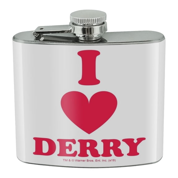 IT: Chapter 2 I Love Derry Stainless Steel 5oz Hip Drink Kidney Flask