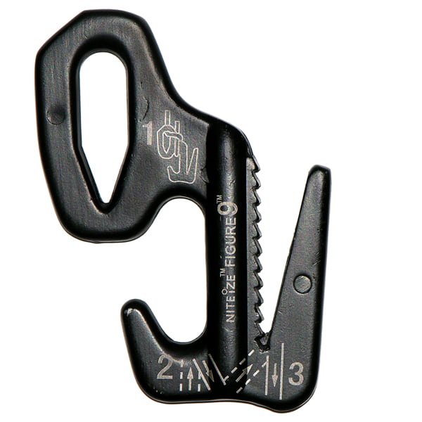 4-Pack Nite Ize Figure 9 Corde Tendeur Petit Aluminium Noir Tie Down Tool 