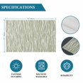 thumbnail image 6 of Green Waves Stripes Placemats Set of 6, Vintage Minimalist Lines Texture Placemats for Dining Table, Place Mats for Kitchen Tabletop, Waterproof Wipeable Dining Table Mats Set, 6 of 9