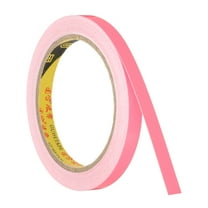 Uxcell 0.4 Inch x 32.8 Feet Glow in the Dark Tape, 1 Roll Fluorescent Adhesive Tape Luminous Reflective Tape, Pink