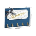 thumbnail image 3 of Wood Key Hook Holder Wall Hanging Organizer，Rustic Wall-Mounted Key Holder for Keychain Retro Wall Hanging Key Organizer Rack, 3 of 10