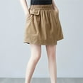 thumbnail image 2 of Womens Shorts Fashion Women Solid Color Casual Loose Beach Shorts Wide-Leg, 2 of 5