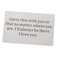 thumbnail image 1 of Tarjeta de Cartera de fotografía Personalizada Tarjetas de Metal Insertar para Monedero Regalos Acero E Yuyangstore Inserto de billetera grabado, 1 of 8