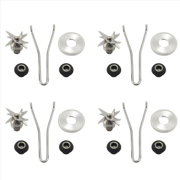 4X Cuchillas de Corte para TWK TM 767 800 TWK 767 800 Cuchilla para Licuadora de Hielo para Licuadora para Máquina Universal de 2L