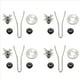 thumbnail image 1 of 4X Cuchillas de Corte para TWK TM 767 800 TWK 767 800 Cuchilla para Licuadora de Hielo para Licuadora para Máquina Universal de 2L, 1 of 5