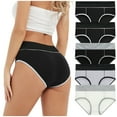 thumbnail image 5 of YOTMKGDO Cotton Underwear for Women, High Waisted, Bladder Control Underwear, Ladies Patchwork Underpants, Womens Panties, 5PC, 4X-Large, 5 of 9