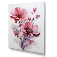 thumbnail image 2 of Designart "Simplicity in Bloom Pink Minimalist Delight III" Abstract Botanicals Wall Art Living Room, 2 of 5