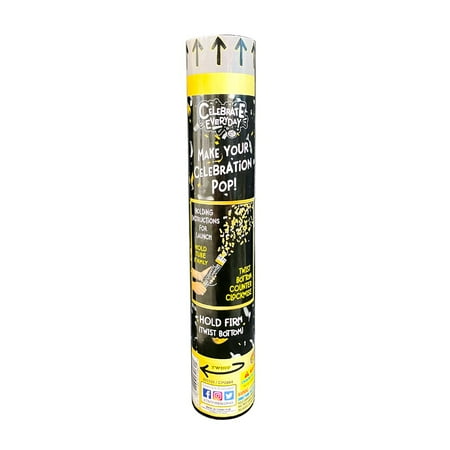 Set of 5 TNT Fireworks, 12 Gold/Silver Paper Confetti Cannon, New Year's