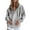 Gray, variant on CHUMUD Women's Drawstring Hoodies Casual Long Sleeve Hooed Sweatshirts Pullover 2025 New Outfits Comfy Solid Fall Tops