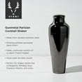 thumbnail image 3 of Viski Gunmetal Parisian Cocktail Shaker, Drink Shaker, Home Bar Gifts, 25oz, 3 of 12