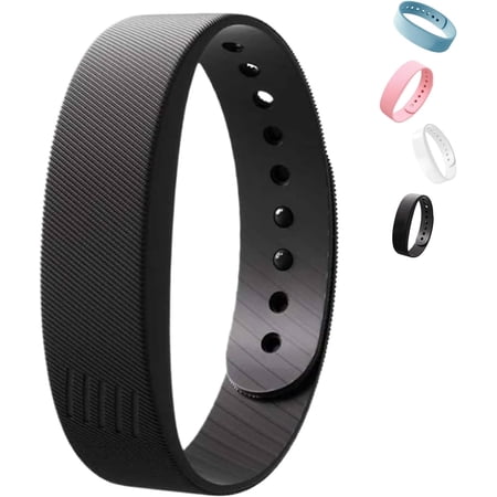 Vibrating Alarm Clock Band, Quiet Alarm Band for Men Women, Vibration Wake-Up Silent Alarm Wristband for Deep Sleepers, for Happier Morning (w)