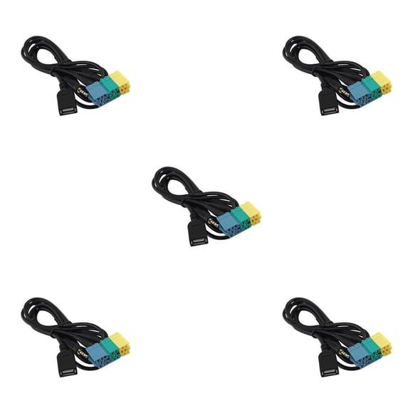 Speravity Adaptador Cable Audio Video Estéreo Cables Estable Larga duración Durable Mantenimiento Reemplazo Conversión Coche Type2