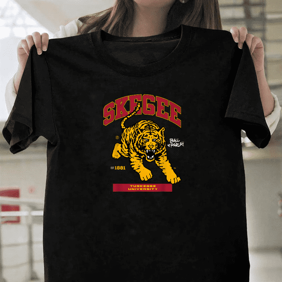 Tuskegee University Golden Tigers HBCU Pride Gear Unisex T-Shirt, up to size 3XL.