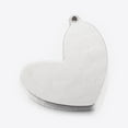 thumbnail image 2 of 304 Stainless Steel Enamel Settings Heart Stainless Steel Color 27x24x3mm Hole: 1.5mm, 2 of 2