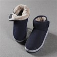 thumbnail image 5 of Mepaouo Men's Cotton Snow Boots Fleece Lined Winter Warm Slip on Walking Outdoor Ankle Booties(Blue,9), 5 of 8
