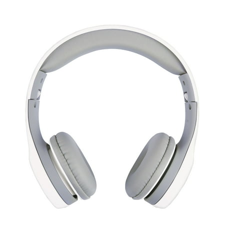 UPC: 0735854728533 | Ativa™ Kids  On-Ear Wired Headphones With On-Cord Microphone  White/Gray