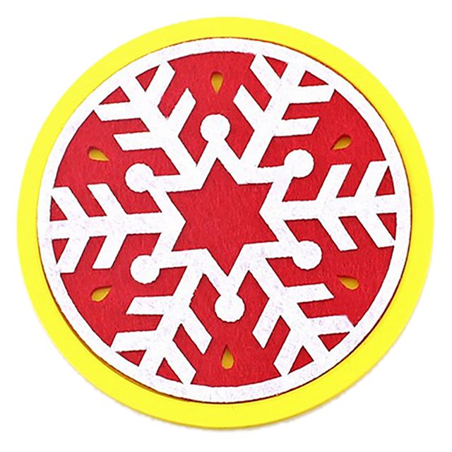 Christmas Absorbent Coaster Xmas Tree Snowflake Coaster Silicone Drink Coaster