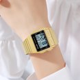 thumbnail image 6 of Square Outdoor Watch for Men - Waterproof Digital Sports Watch with Silicone or Stainless Steel Band, Chronograph, Alarm, 6 of 13