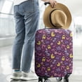 thumbnail image 2 of Purple Dinosaurs Dino Roar Pattern Luggage Cover Fashion Suitcase Cover Baggage Covers Fit 25-28 Inch Luggage (Go Travel), 2 of 5