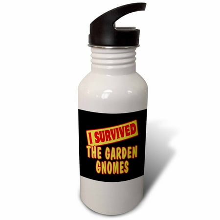 

I Survived The Garden Gnomes Survial Pride And Humor Design 21 oz Sports Water Bottle wb-118343-1