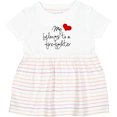 thumbnail image 3 of Inktastic My Heart Belongs Firefighter Girls Baby Dress, 3 of 5