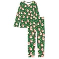thumbnail image 5 of FOR U DESIGNS Christmas Santa Claus Womens Pajama Sets Long Sleeve Long Pants and Crewneck Tops 2PCS Size XS Xmas Jogger for Women with Pockets Nightwear for Women, 5 of 6