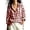 #358-Red, variant on Warop Plaid Shirt for Women Fall Long Sleeve Blouses Button Down Lapel Tops Business Dressy Casual Work Outfits Clothes