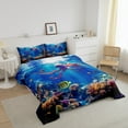 thumbnail image 3 of Erosebridal Sea Octopus Bedding King Comforter Set,Marine Wildlife Bedding Sets King with Comforter,Underwater World Decor,Reversible,Lightweight,3 Pieces, 3 of 7