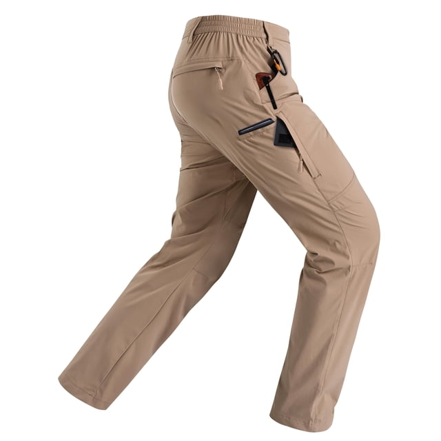 Pantalones Rapoo Hiking Cargo, de secado rápido, impermeables, color caqui, 36 x 32