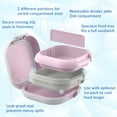 thumbnail image 5 of Bentgo Chill Mini Leak-Proof Lunch Box – Built-In Ice Pack Keeps Food Cold, 2.7-Cup Capacity for Snacks or a Sandwich, 3 or 4 Compartments, PFAS & BPA-Free, Ideal for Adults & Kids 3+ (Lilac Mist), 5 of 9