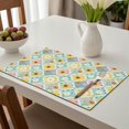 thumbnail image 6 of Placemat, Pioneer Flower Floral Print Pattern Place Mats Table Mat Set Of 2, PVC Washable Placemats for Party Kitchen Dining Decoration, 18x12 Inch, Fade Resistant, 6 of 6