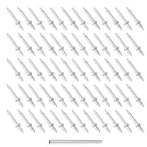 WORGEOUS 1 Set Baseboard Dual-headed Nails Double Screw Nails Hanging Nails and Installation Sleeves