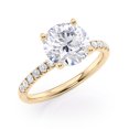 thumbnail image 4 of 2 1/2 Carat Diamond and Moissanite Engagement Ring in 14k Yellow Gold (G-H/SI, G-H/VS, cttw) Size 6 by Beverly Hills Jewelers, 4 of 5