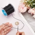 thumbnail image 3 of 1 Roll 109.36 Yard Black Stretch Cord 2 Pcs Big Eye Beading Needles 2 Pc Scissor Elastic Thread Jewelry Tools Set for Necklace Bracelet Making, 3 of 7