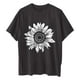 thumbnail image 3 of Camisetas de Manga Corta para las Mujeres Impreso Cuello Redondo Suelto Camiseta, Casual Cuatro Estaciones Blusa para el Hogar, 3 of 3